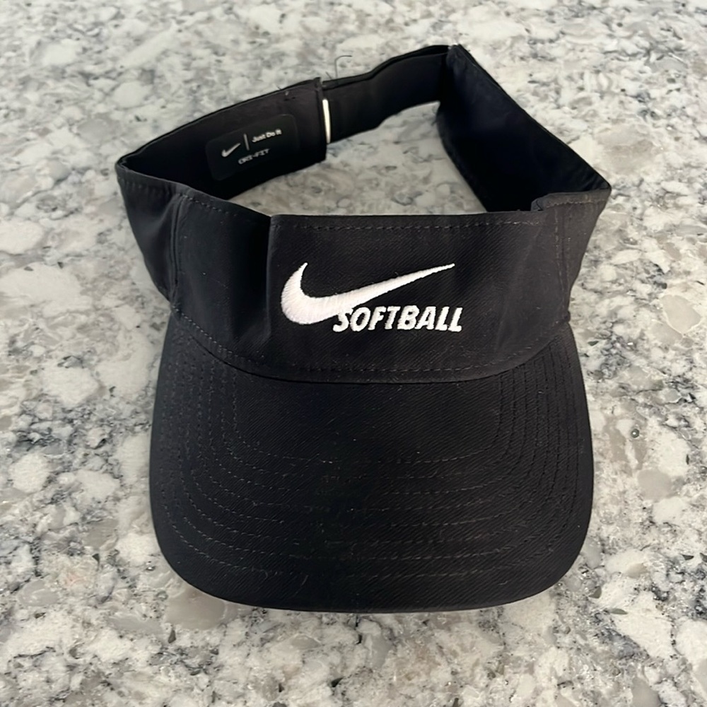 Nike black softball visor
